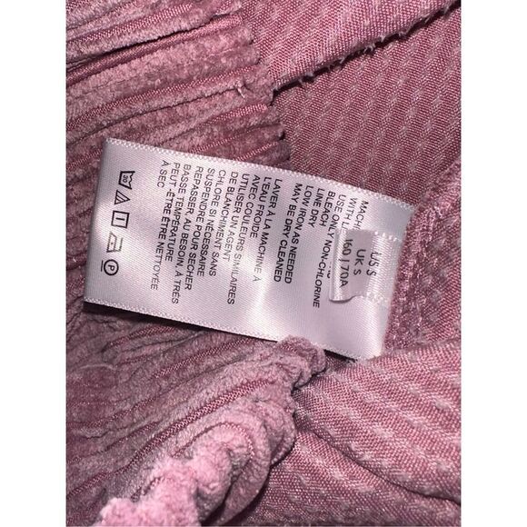 NICE Urban Outfitters BDG High Rise Josie Corduroy Flare Pants Pink Wide Leg SIZ - Picture 8 of 9